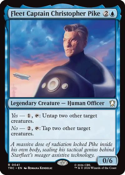 Fleet Captain Christopher Pike card art