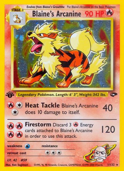 Blaine's Arcanine card art