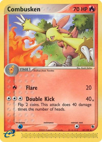 Combusken - 27/109 card art