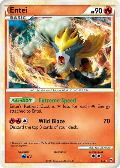 Entei (Shiny) card art