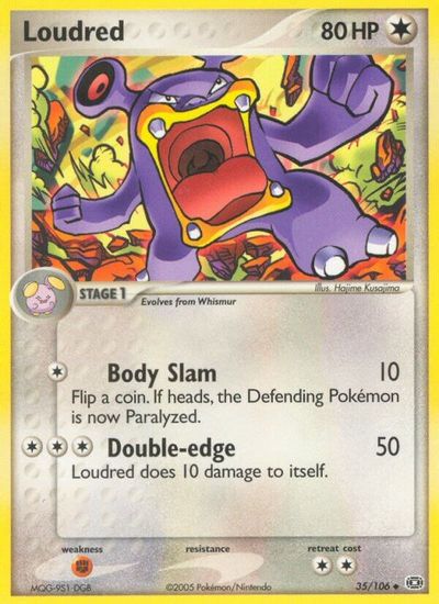 Loudred card art