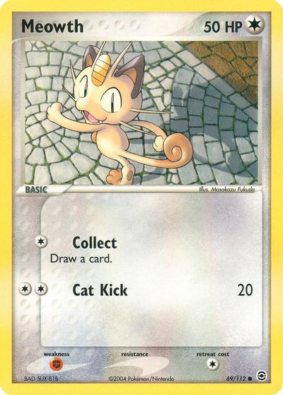 Meowth card art