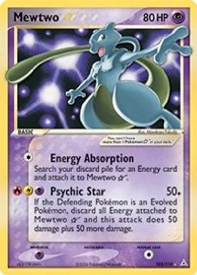 Mewtwo Star card art