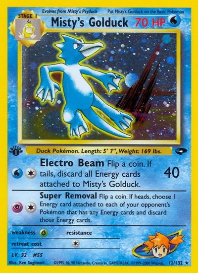 Misty's Golduck card art