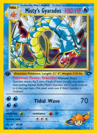 Misty's Gyarados card art