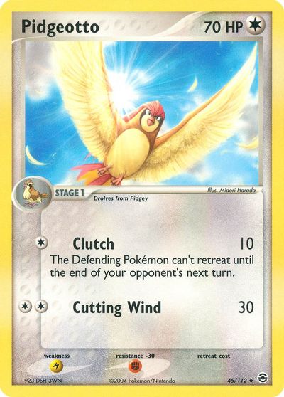 Pidgeotto card art