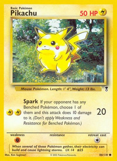 Pikachu card art