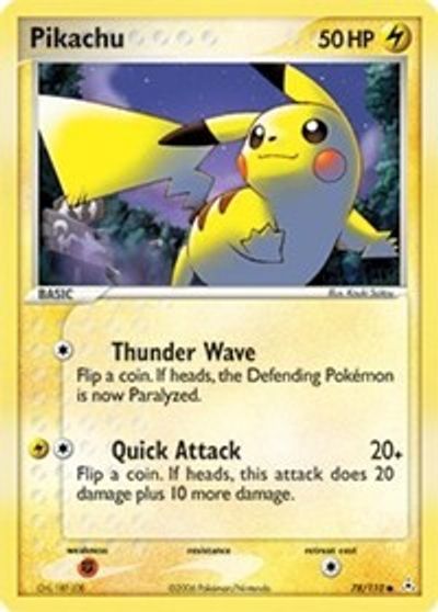 Pikachu card art