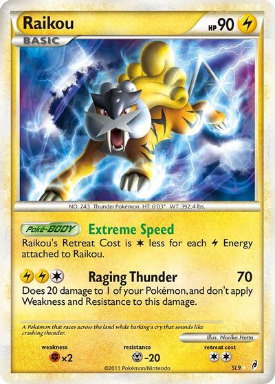 Raikou (Shiny) card art