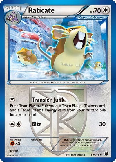 Raticate (Team Plasma) card art