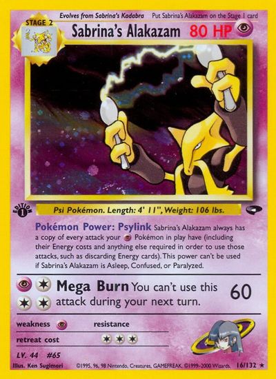 Sabrina's Alakazam card art
