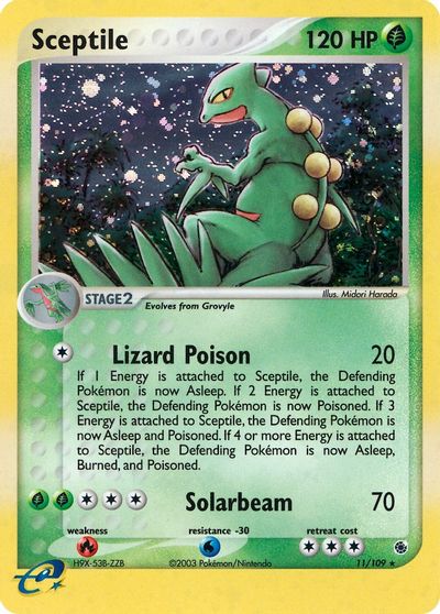 Sceptile - 11/109 card art
