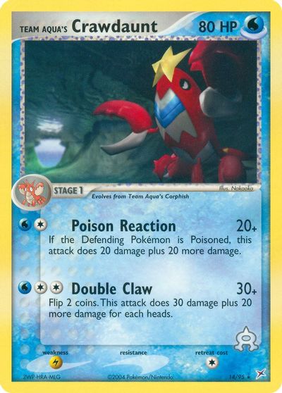 Team Aqua's Crawdaunt - 14/95 card art