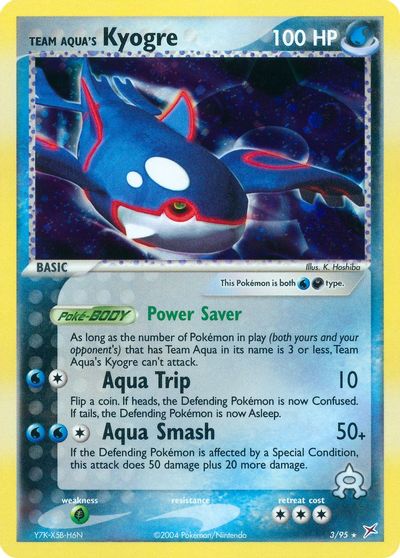 Team Aqua's Kyogre card art