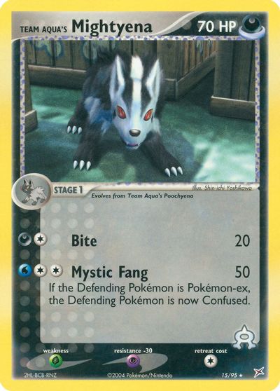Team Aqua's Mightyena - 15/95 card art