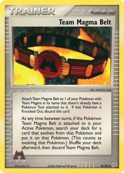 Team Magma Belt card art