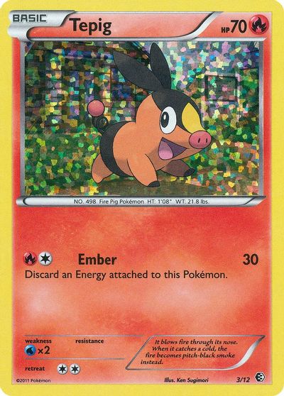 Tepig - 3/12 card art