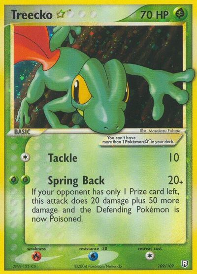 Treecko Star card art