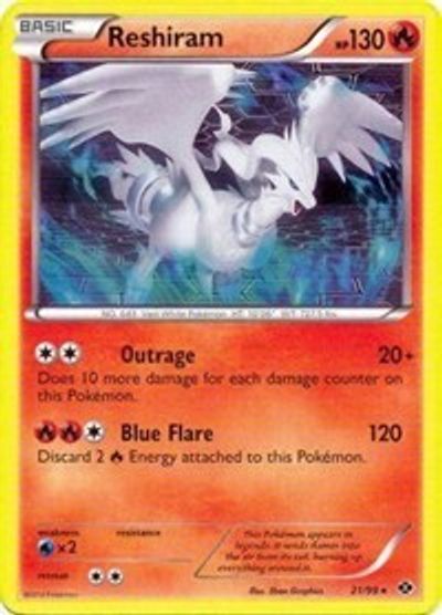 Reshiram - 21/99 (Next Destinies) card art
