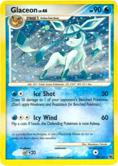 Glaceon - 20/100 (DP Majestic Dawn) card art
