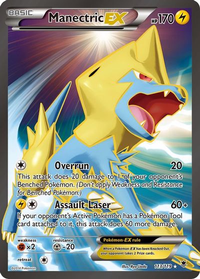 Manectric EX (113 Full Art) card art